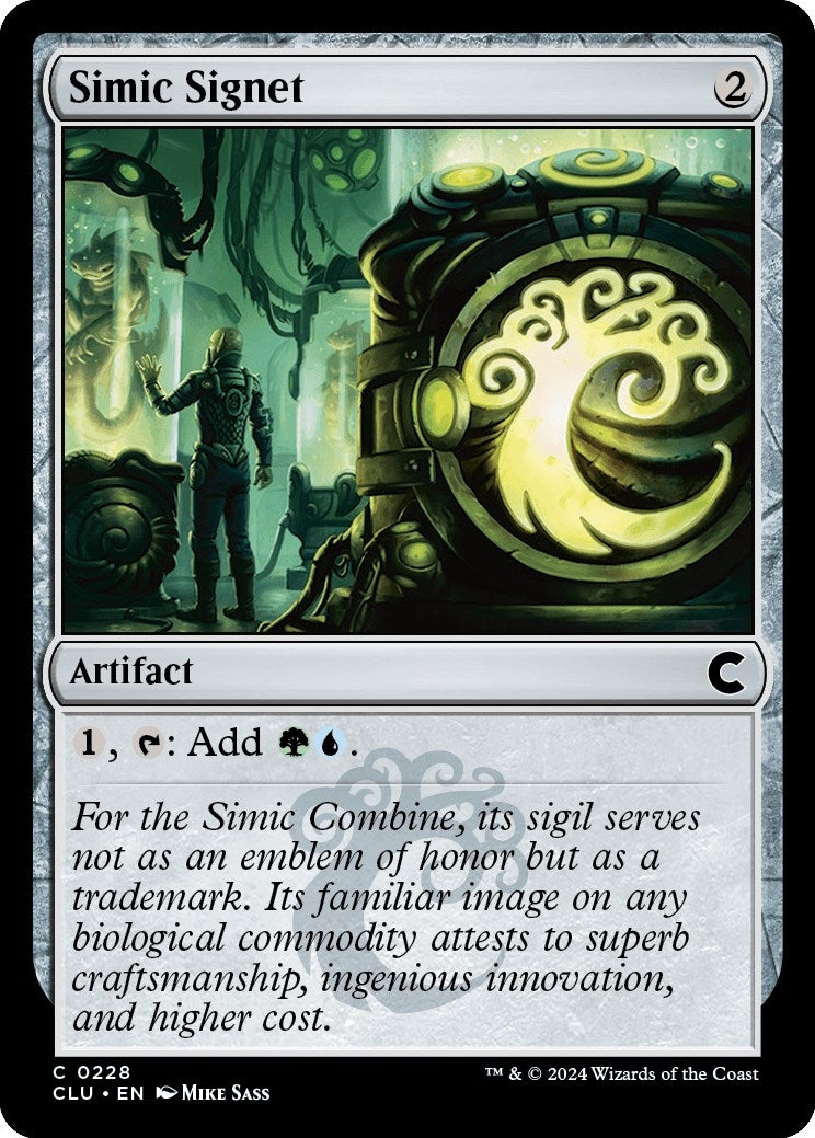 Image for Simic Signet (228) (CLU) - Magic: The Gathering