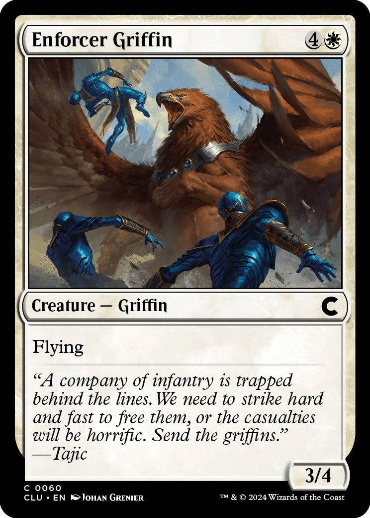 Image for Enforcer Griffin (60) (CLU) - Magic: The Gathering