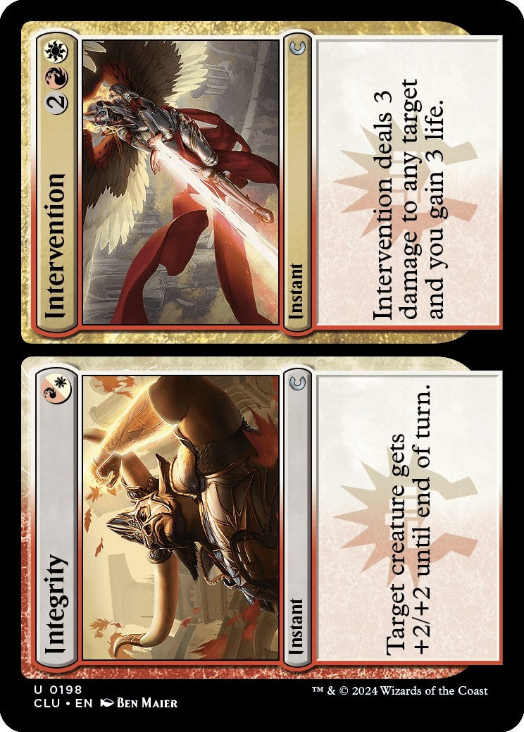 Image for Integrity // Intervention (198) (CLU) - Magic: The Gathering