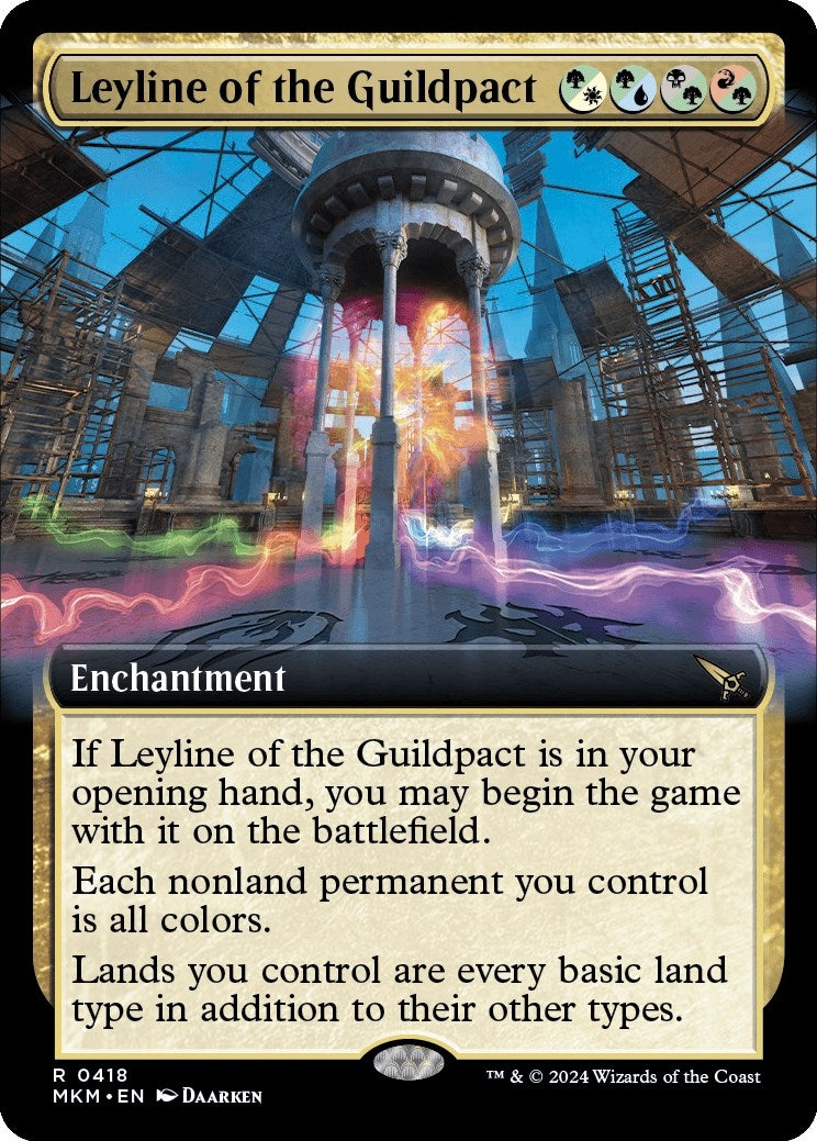 Image for Leyline of the Guildpact (Extended Art) (418) (MKM) - Magic: The Gathering