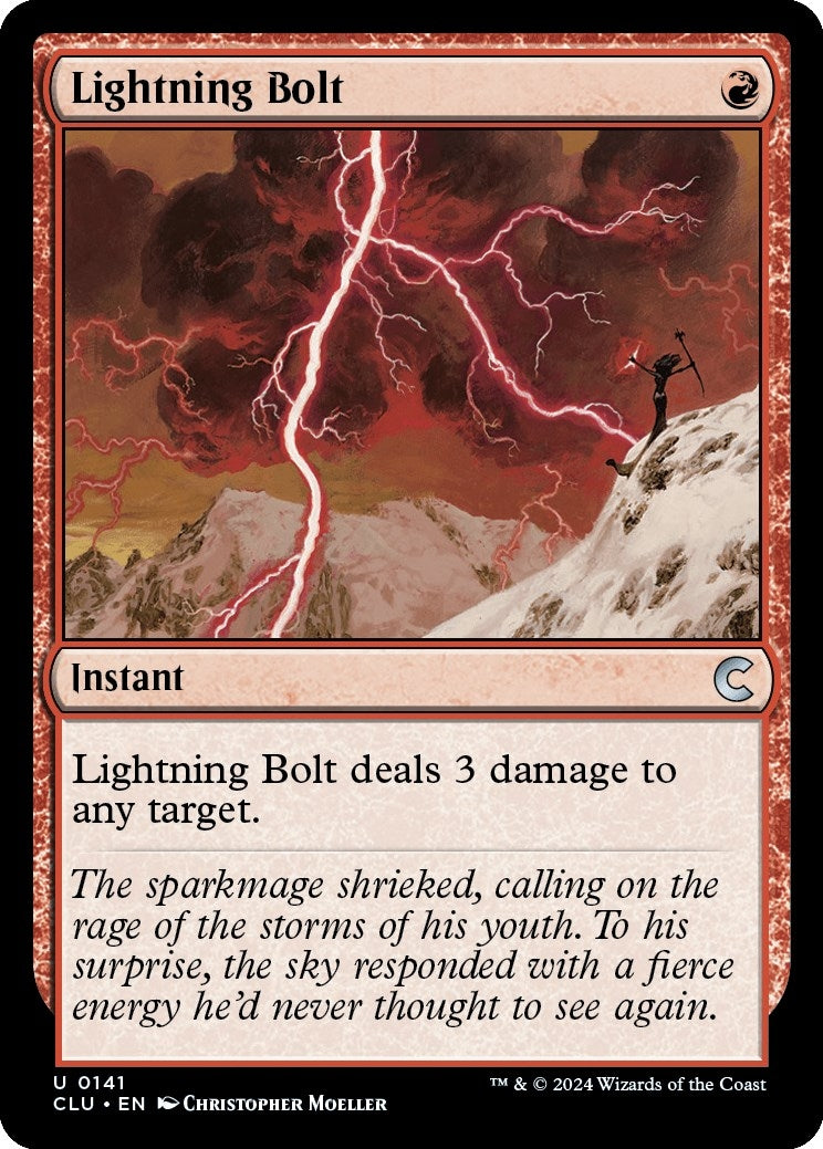 Image for Lightning Bolt (141) (CLU) - Magic: The Gathering