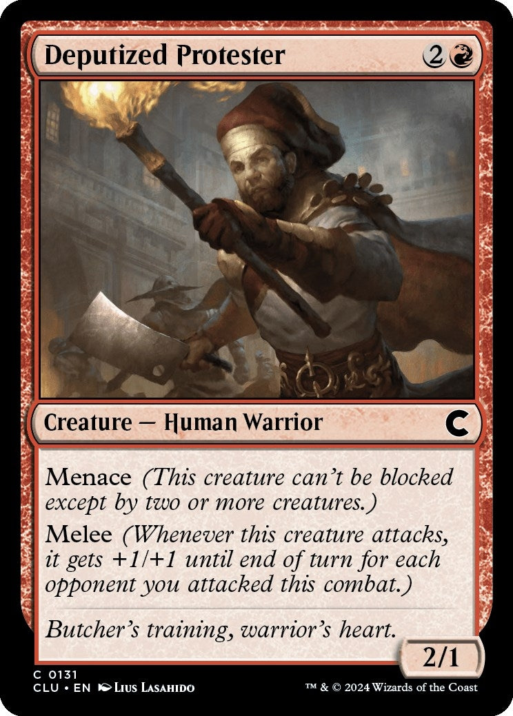 Image for Deputized Protester (131) (CLU) - Magic: The Gathering