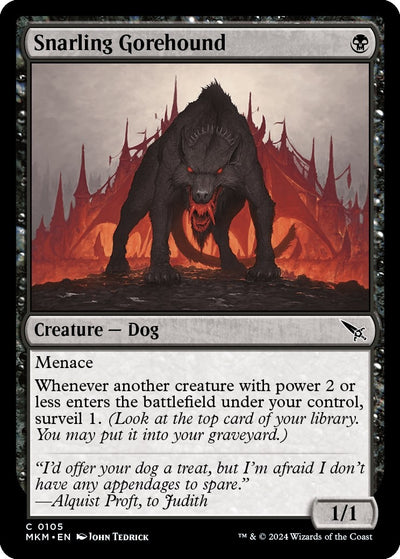 Snarling Gorehound (105) (MKM)