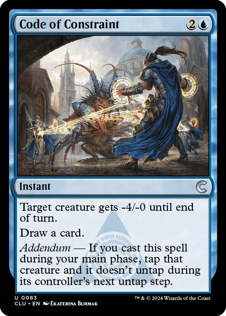 Image for Code of Constraint (83) (CLU) - Magic: The Gathering