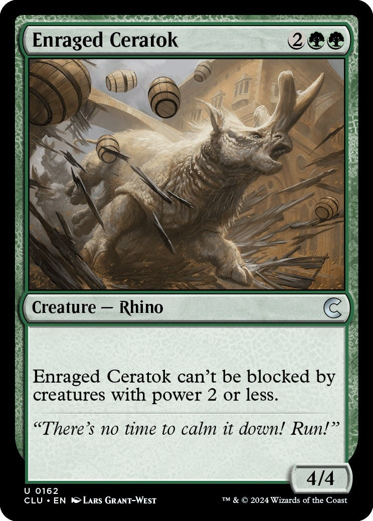 Image for Enraged Ceratok (162) (CLU) - Magic: The Gathering