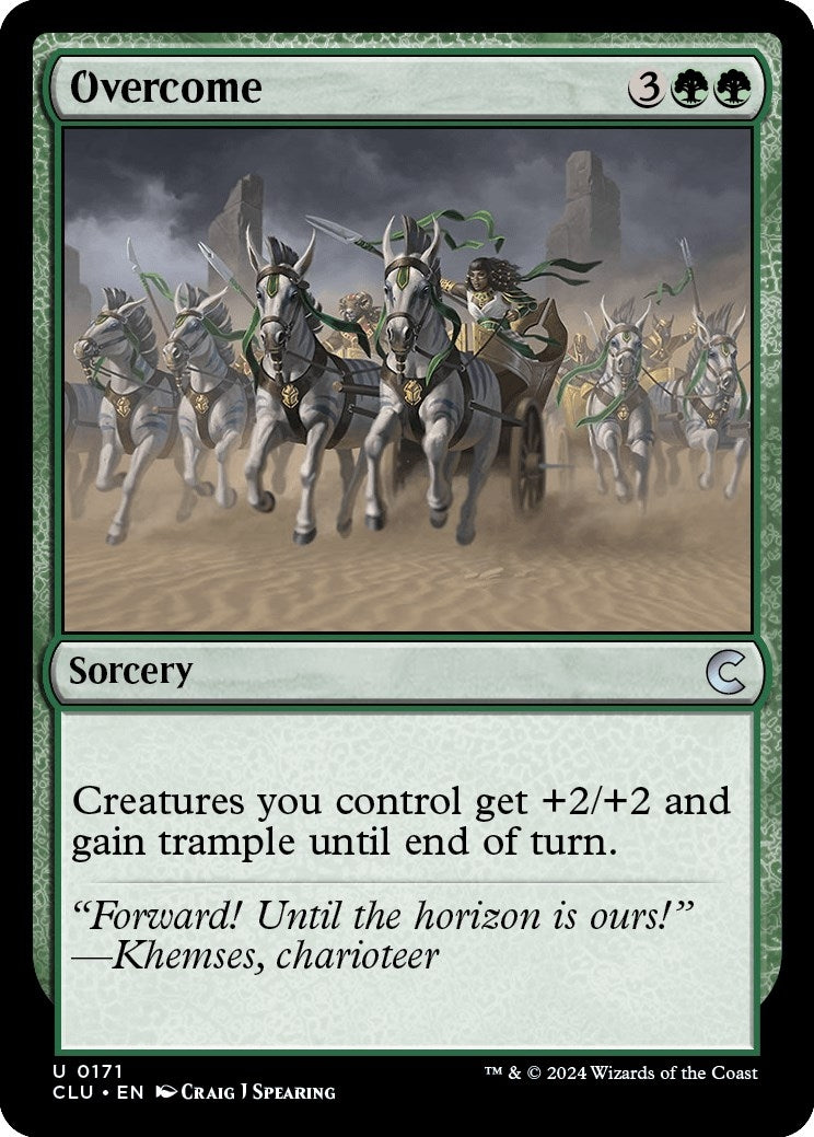 Image for Overcome (171) (CLU) - Magic: The Gathering