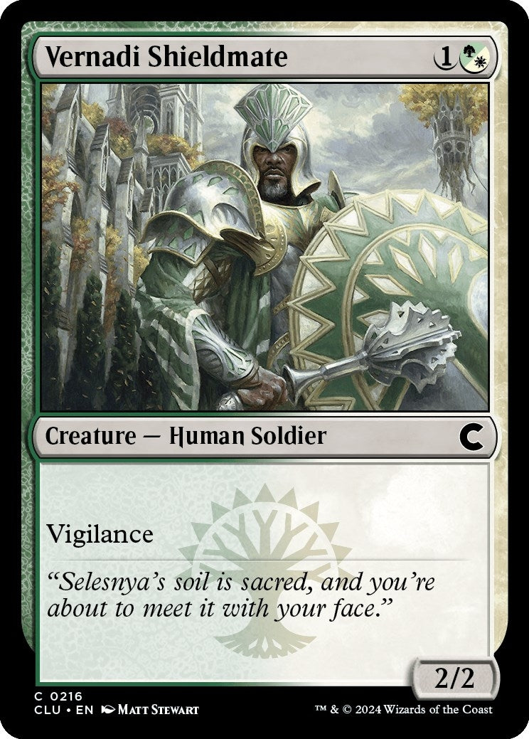 Image for Vernadi Shieldmate (216) (CLU) - Magic: The Gathering