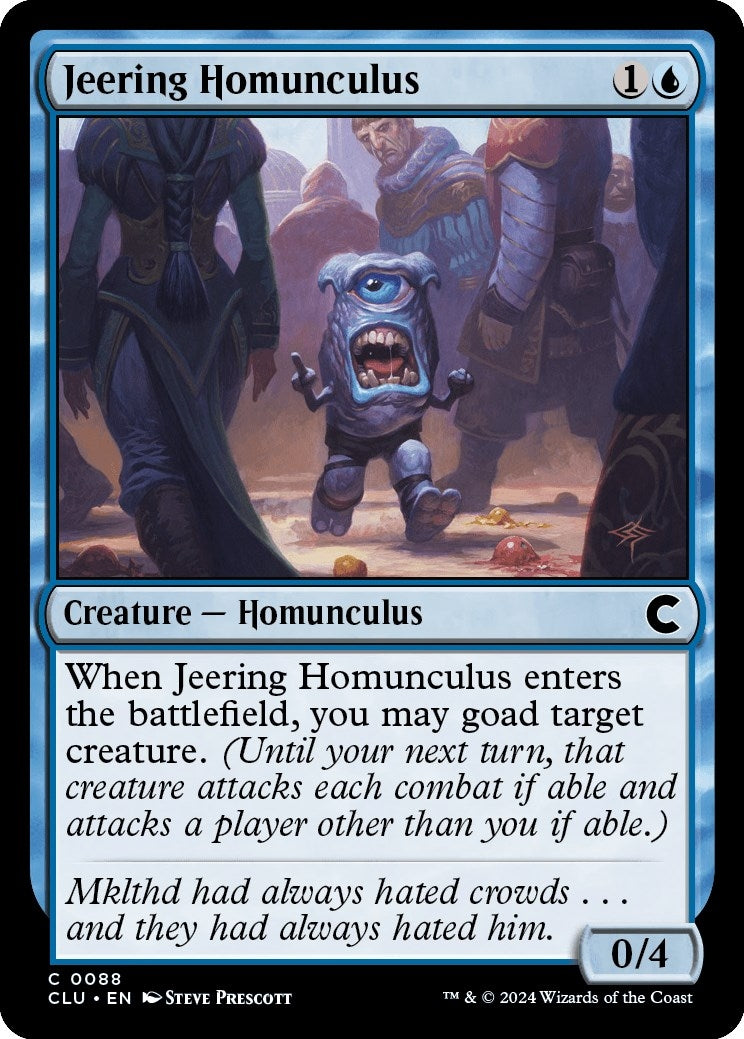 Image for Jeering Homunculus (88) (CLU) - Magic: The Gathering