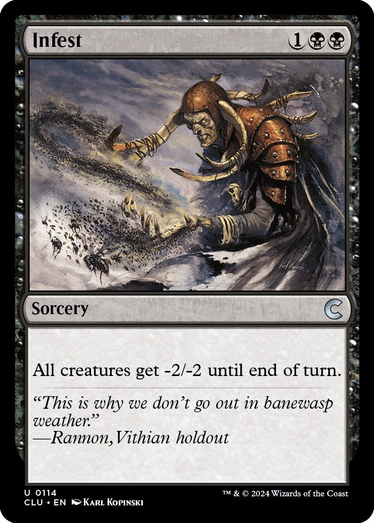 Image for Infest (114) (CLU) - Magic: The Gathering