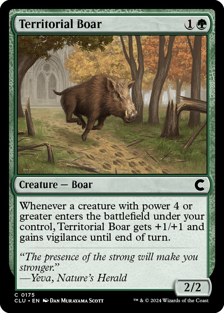 Image for Territorial Boar (175) (CLU) - Magic: The Gathering