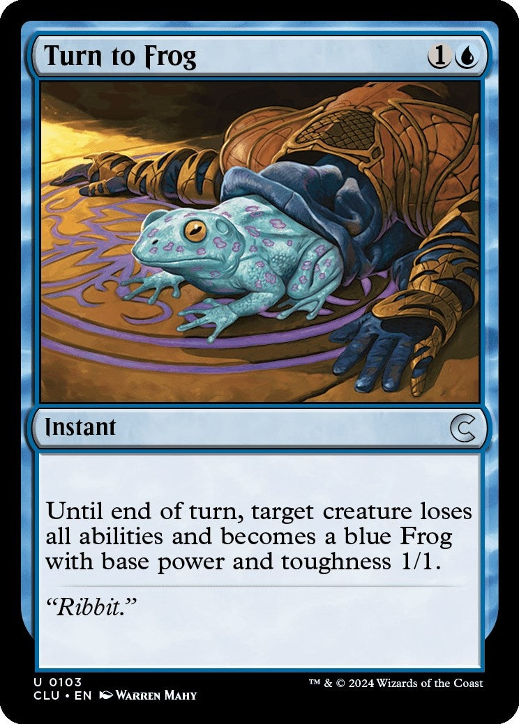 Image for Turn to Frog (103) (CLU) - Magic: The Gathering