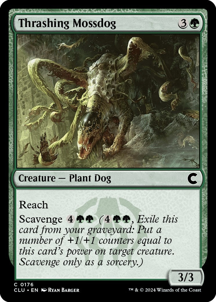 Image for Thrashing Mossdog (176) (CLU) - Magic: The Gathering
