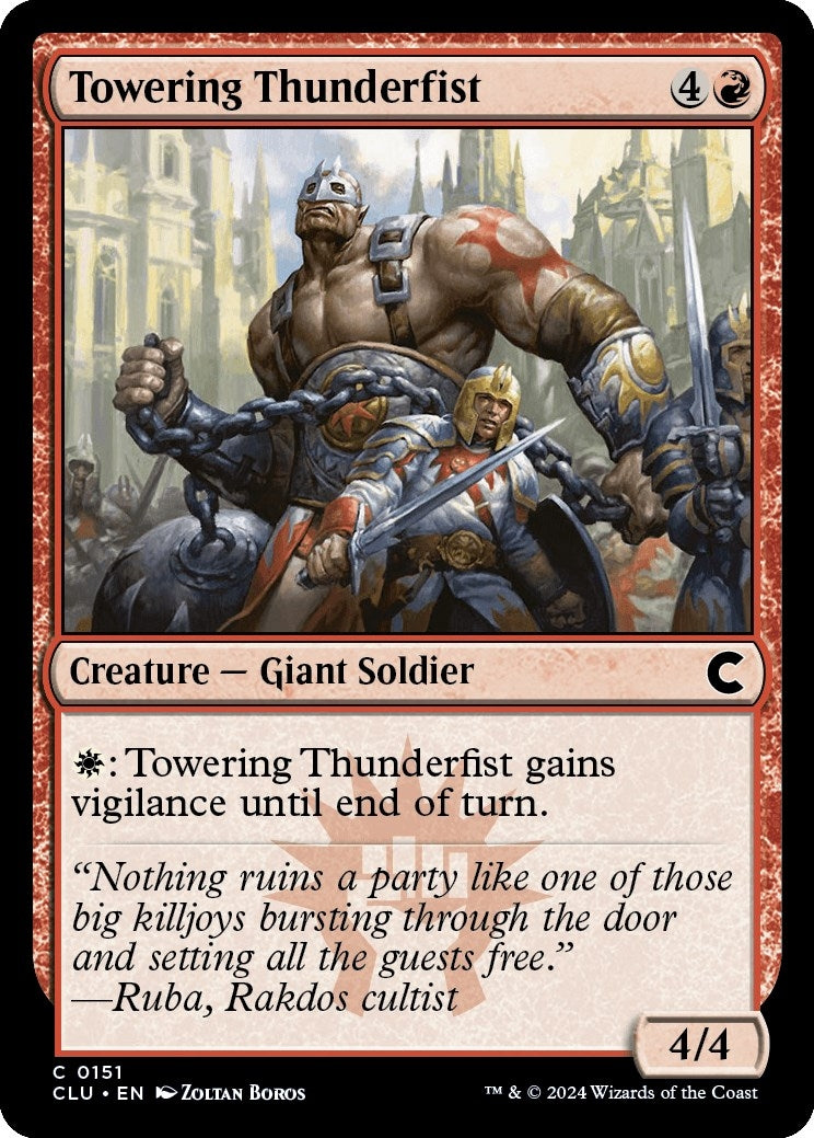 Image for Towering Thunderfist (151) (CLU) - Magic: The Gathering