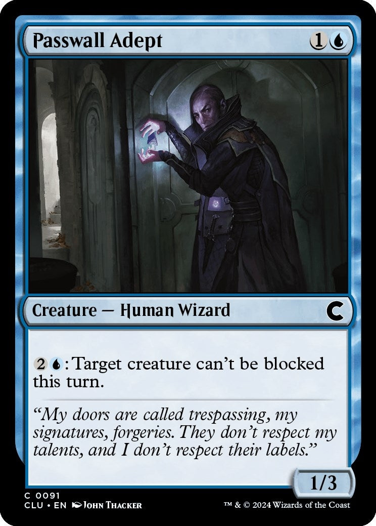 Image for Passwall Adept (91) (CLU) - Magic: The Gathering