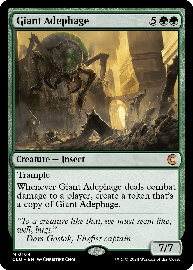Image for Giant Adephage (164) (CLU) - Magic: The Gathering
