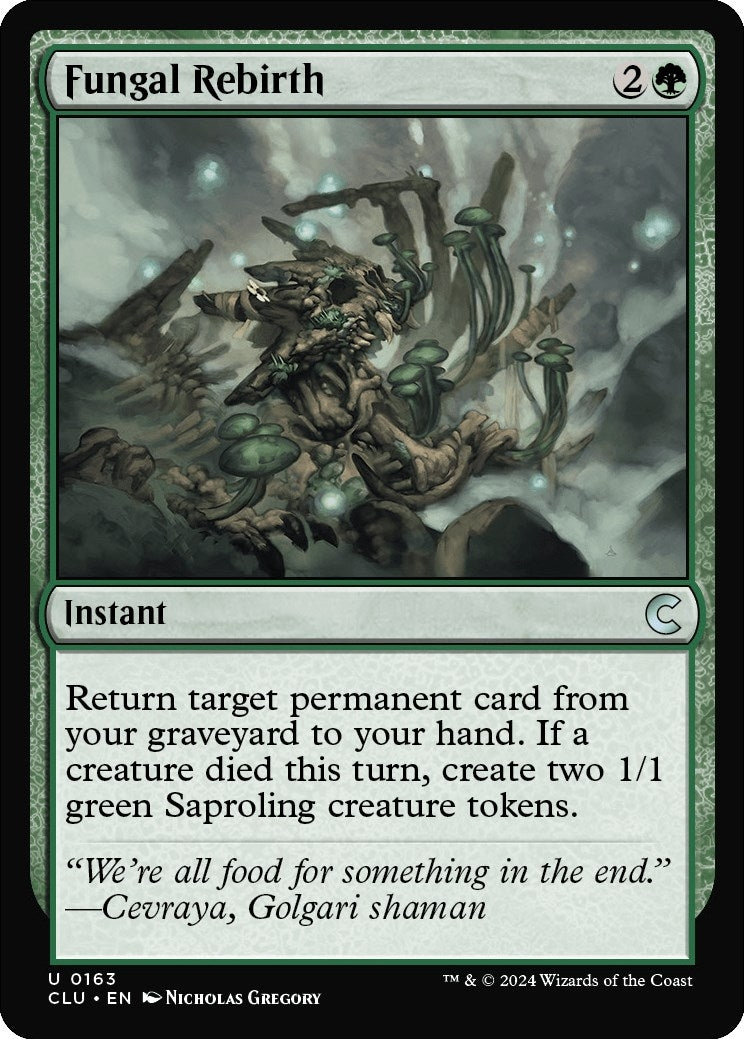 Image for Fungal Rebirth (163) (CLU) - Magic: The Gathering