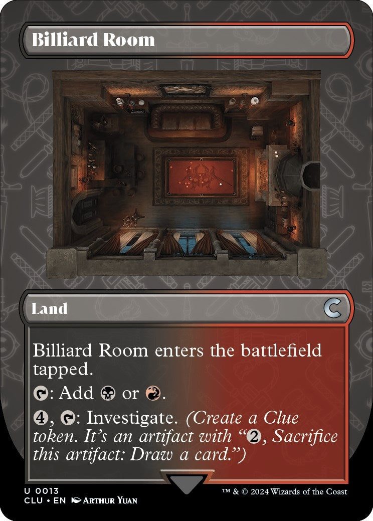 Image for Billiard Room (Borderless) (13) (CLU) - Magic: The Gathering