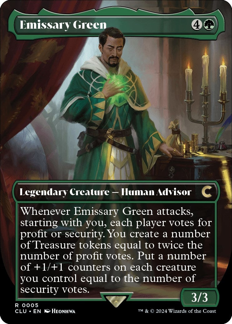 Image for Emissary Green (Borderless) (5) (CLU) - Magic: The Gathering