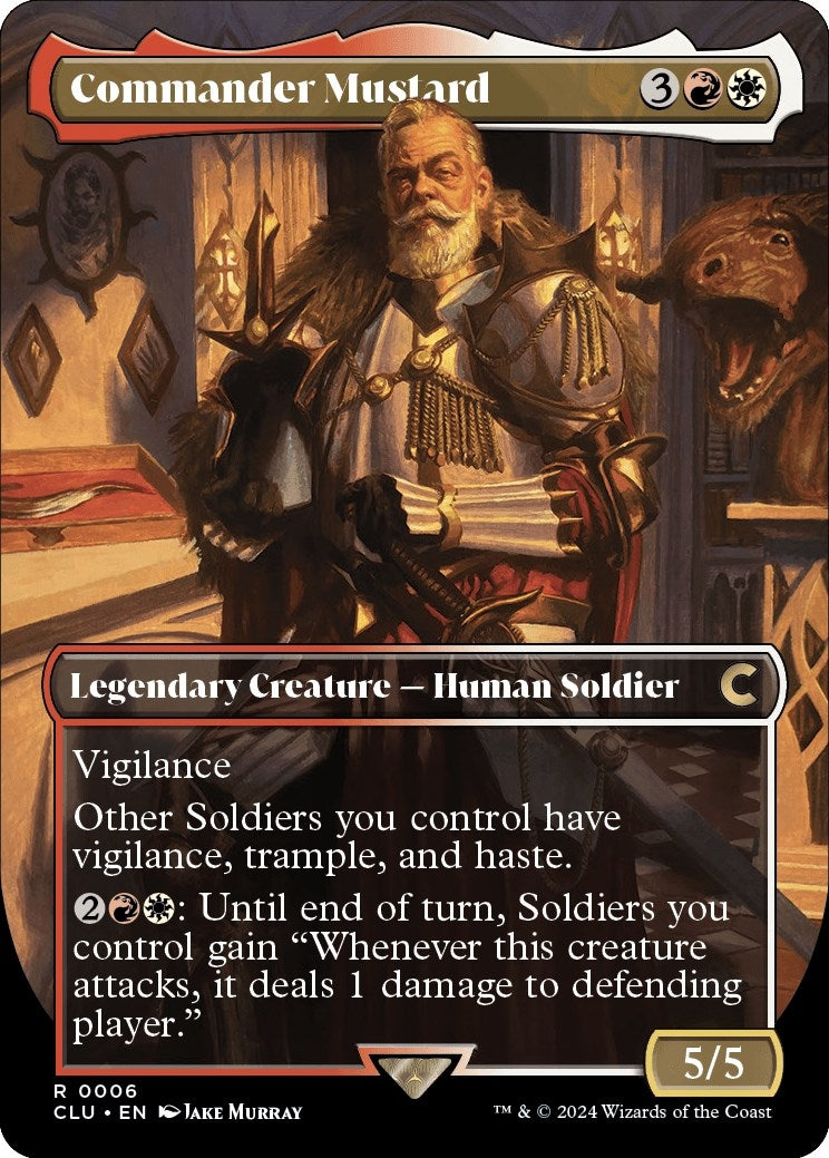 Image for Commander Mustard (Borderless) (6) (CLU) - Magic: The Gathering