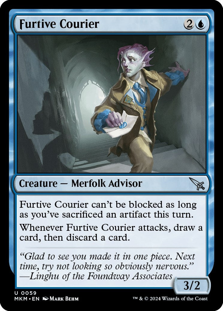 Image for Furtive Courier (59) (MKM) - Magic: The Gathering