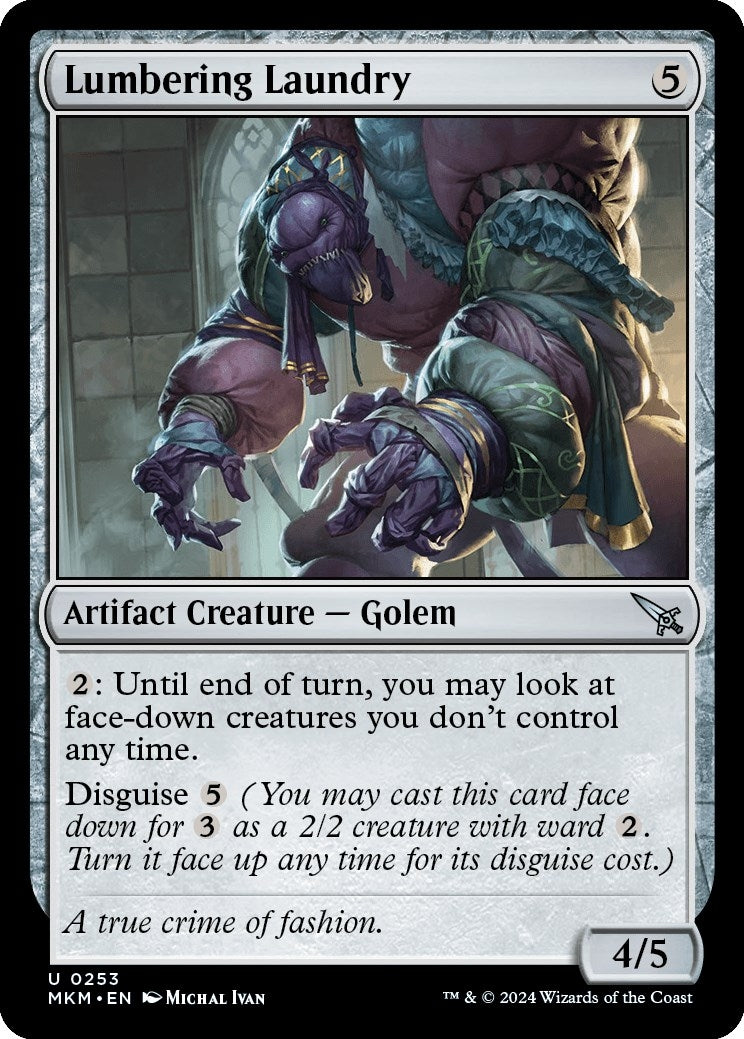 Image for Lumbering Laundry (253) (MKM) - Magic: The Gathering