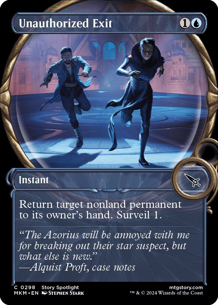 Image for Unauthorized Exit (Showcase) (298) (MKM) - Magic: The Gathering