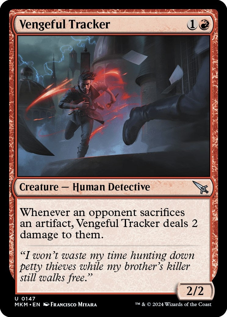 Image for Vengeful Tracker (147) (MKM) - Magic: The Gathering