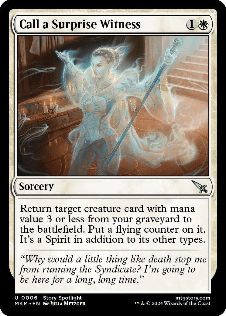 Image for Call a Surprise Witness (6) (MKM) - Magic: The Gathering
