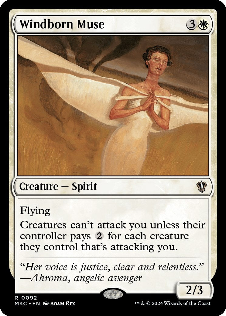 Image for Windborn Muse (92) (MKC) - Magic: The Gathering