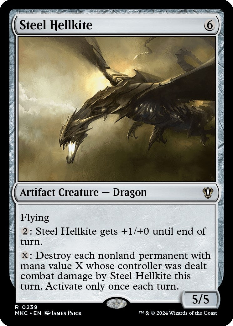 Image for Steel Hellkite (239) (MKC) - Magic: The Gathering