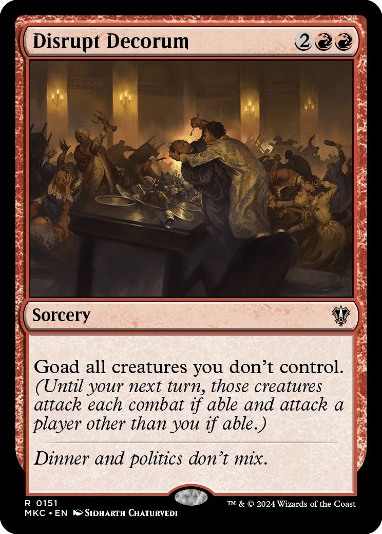 Image for Disrupt Decorum (151) (MKC) - Magic: The Gathering
