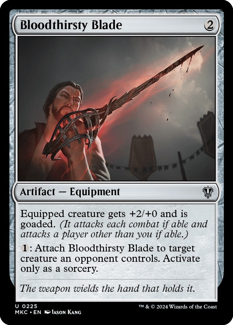 Image for Bloodthirsty Blade (225) (MKC) - Magic: The Gathering