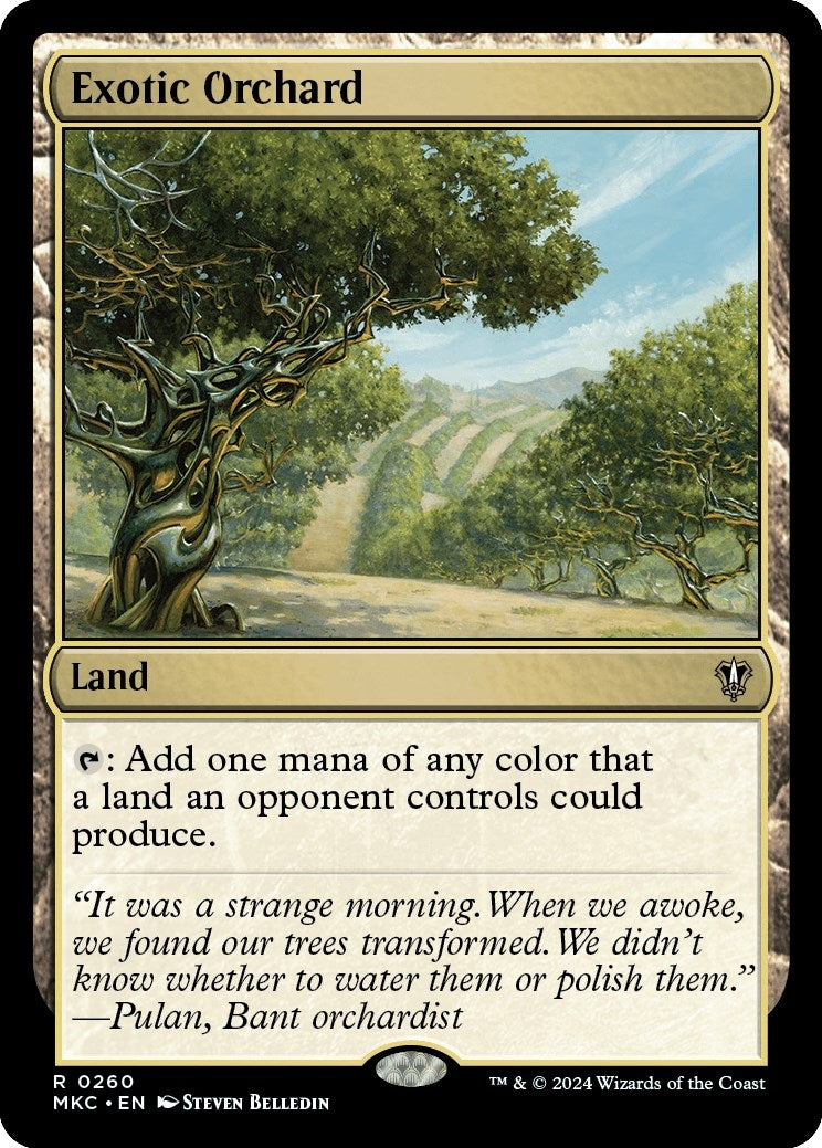Image for Exotic Orchard (260) (MKC) - Magic: The Gathering