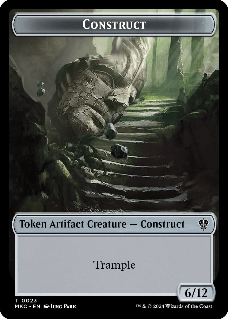 Image for Construct // Soldier Double-Sided Token (23 // 3) (MKC) - Magic: The Gathering