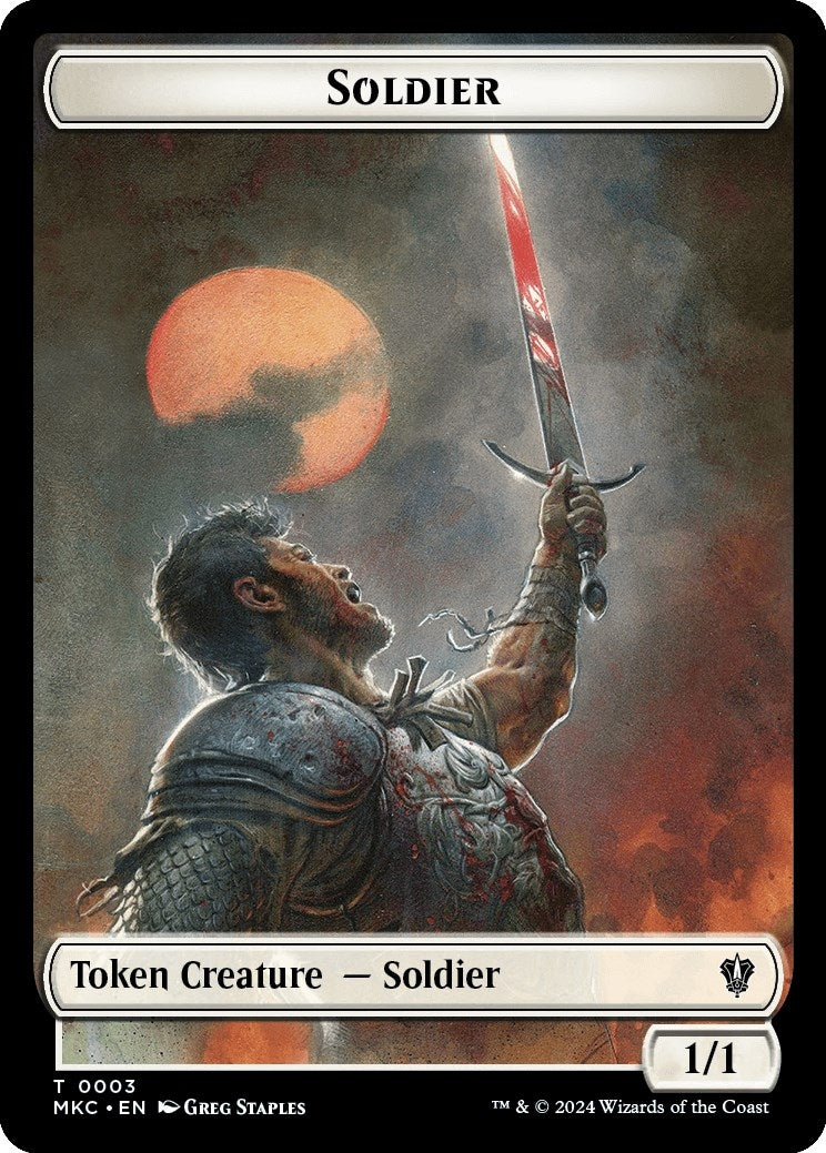 Image for Soldier // Ogre Double-Sided Token (3 // 14) (MKC) - Magic: The Gathering