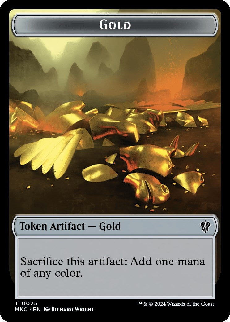 Image for Gold // Kobolds of Kher Keep Double-Sided Token (25 // 12) (MKC) - Magic: The Gathering