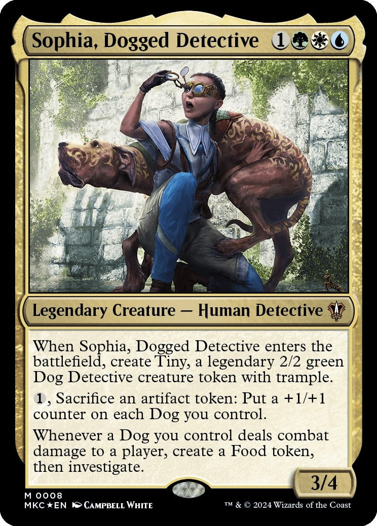 Image for Sophia, Dogged Detective (8) (MKC) - Magic: The Gathering