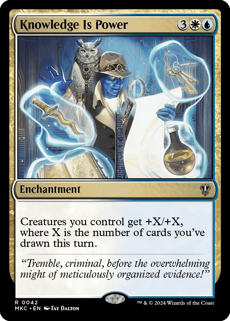 Image for Knowledge is Power (42) (MKC) - Magic: The Gathering