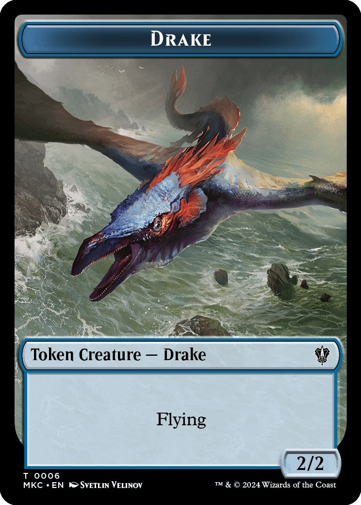 Image for Drake // Koma's Coil Double-Sided Token (6 // 7) (MKC) - Magic: The Gathering