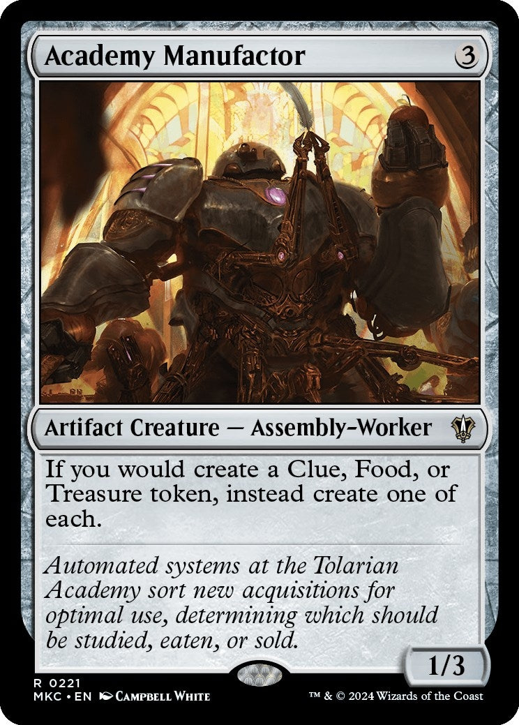 Image for Academy Manufactor (221) (MKC) - Magic: The Gathering