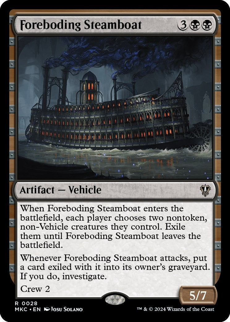 Image for Foreboding Steamboat (28) (MKC) - Magic: The Gathering