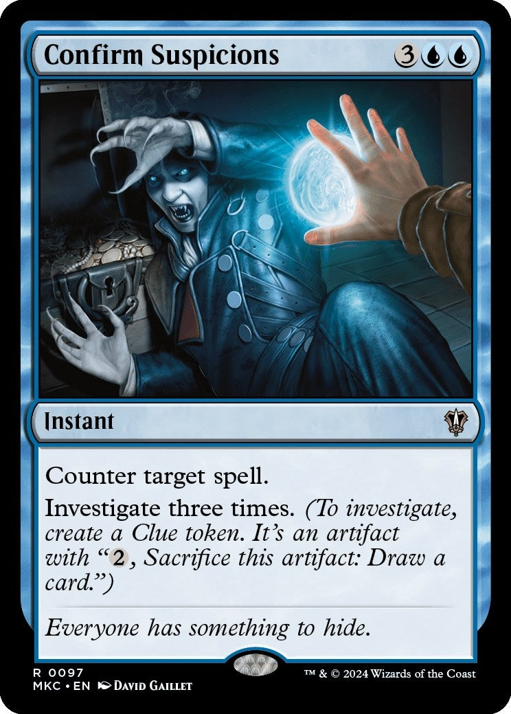 Image for Confirm Suspicions (97) (MKC) - Magic: The Gathering