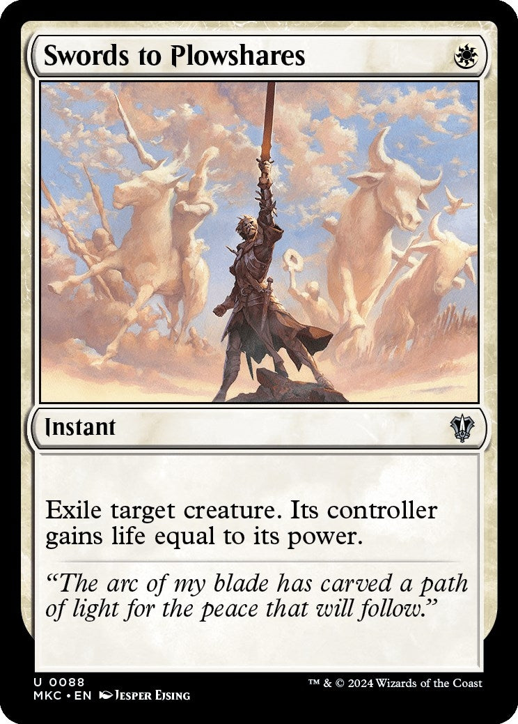Image for Swords to Plowshares (88) (MKC) - Magic: The Gathering