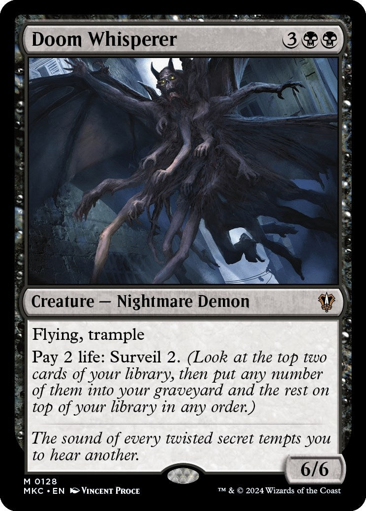 Image for Doom Whisperer (128) (MKC) - Magic: The Gathering