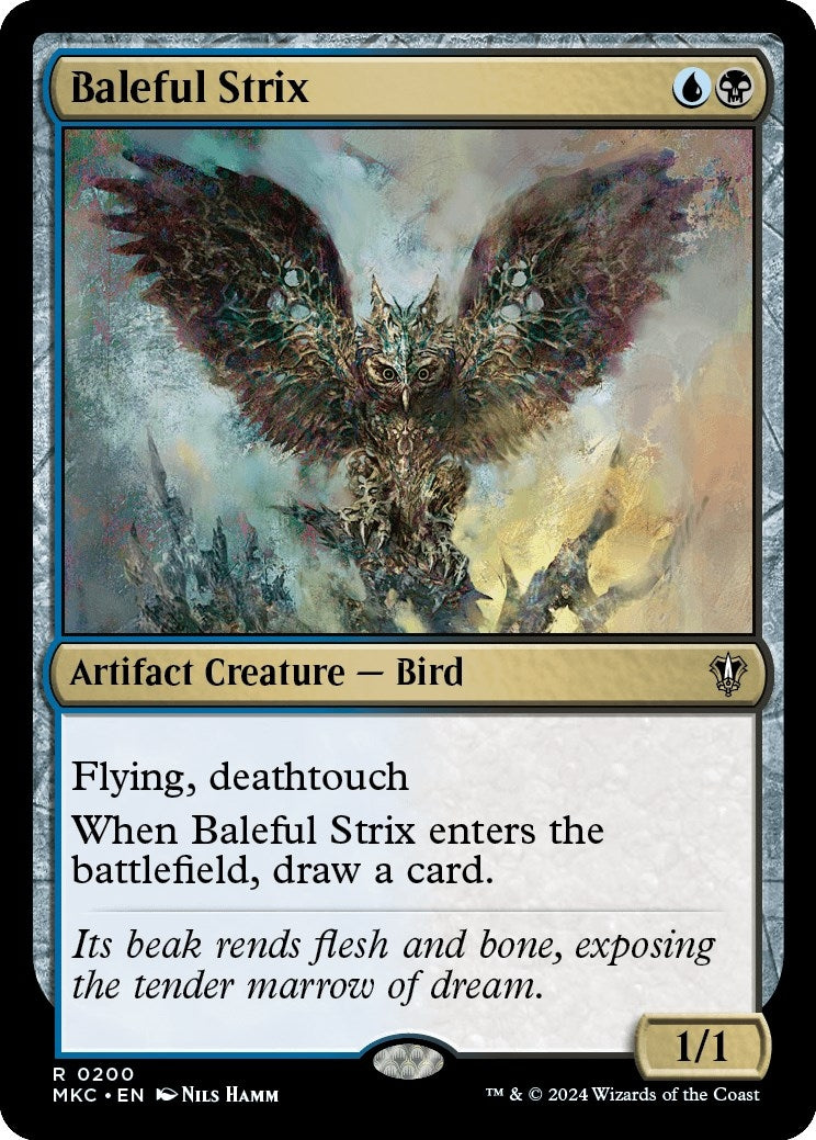 Image for Baleful Strix (200) (MKC) - Magic: The Gathering
