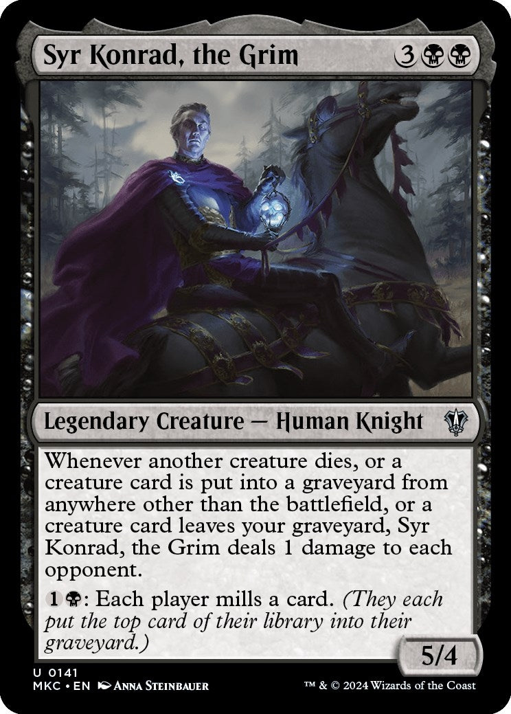 Image for Syr Konrad, the Grim (141) (MKC) - Magic: The Gathering