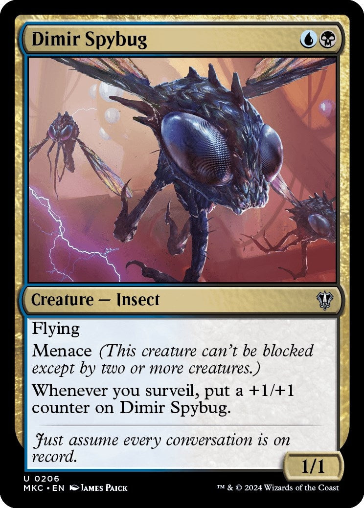 Image for Dimir Spybug (206) (MKC) - Magic: The Gathering