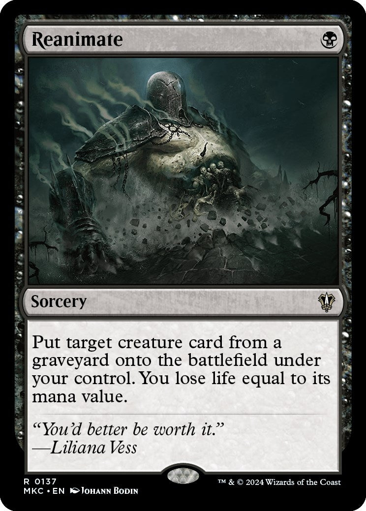 Image for Reanimate (137) (MKC) - Magic: The Gathering