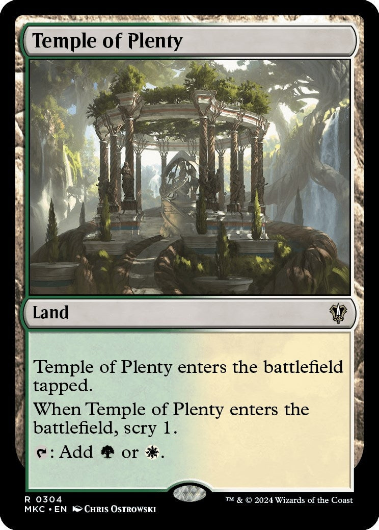 Image for Temple of Plenty (304) (MKC) - Magic: The Gathering