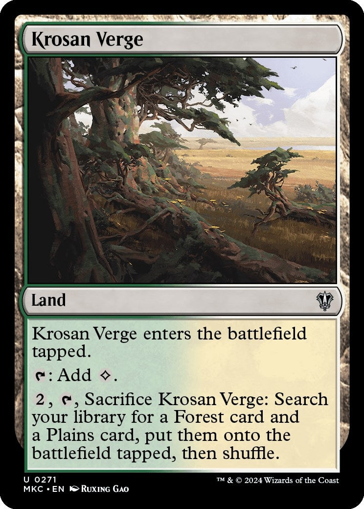 Image for Krosan Verge (271) (MKC) - Magic: The Gathering